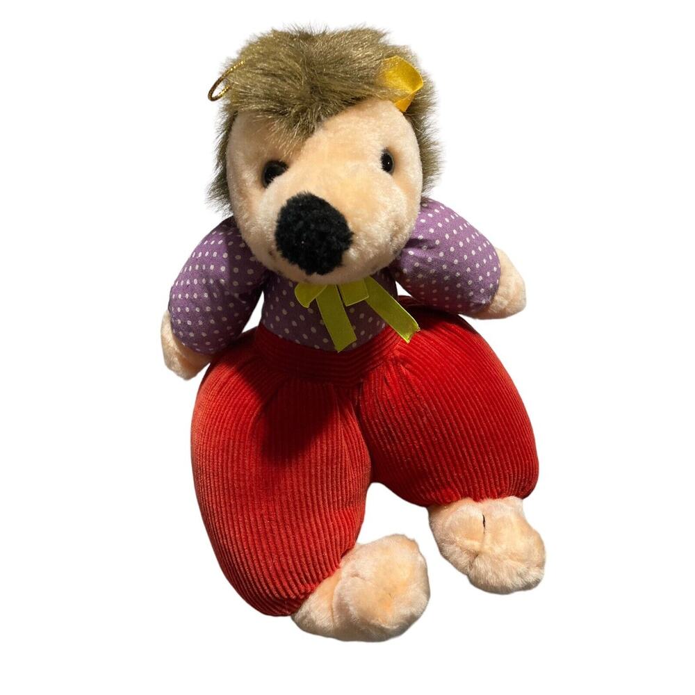 Hedgehog‎ Plush Stuffed Animal Brown Chubby Legs FAT MONKEY Brand